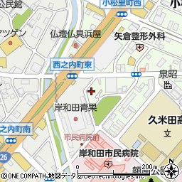 大阪府岸和田市小松里町2098周辺の地図
