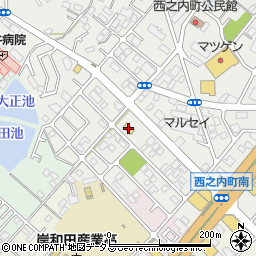 セブンイレブン岸和田西之内町店周辺の地図