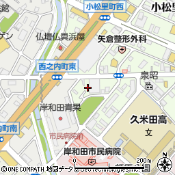 大阪府岸和田市小松里町2088周辺の地図