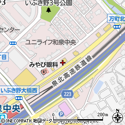 スシロー 和泉中央店周辺の地図