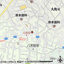 リパーク岸和田小松里町駐車場周辺の地図