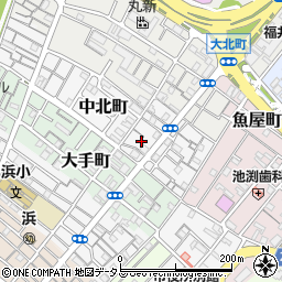 大阪府岸和田市中北町7周辺の地図