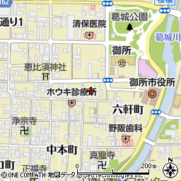 〒639-2212 奈良県御所市中央通りの地図
