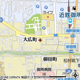 奈良県御所市大広町周辺の地図