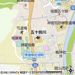 神宮五十鈴川幼稚園周辺の地図