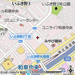 洋服の青山和泉中央店周辺の地図