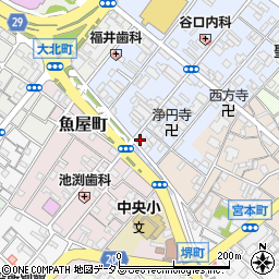 西安本店周辺の地図