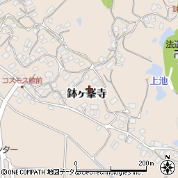 大阪府堺市南区鉢ヶ峯寺周辺の地図