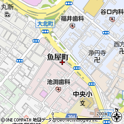 〒596-0071 大阪府岸和田市魚屋町の地図