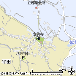 念佛寺周辺の地図