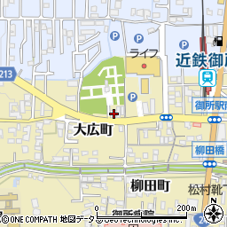 奈良県御所市206周辺の地図