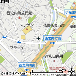 サイクルベースあさひ岸和田店周辺の地図