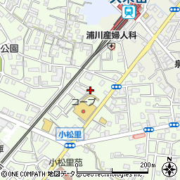大阪府岸和田市小松里町522周辺の地図