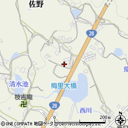 兵庫県淡路市佐野1780周辺の地図