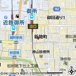 奈良県御所市新地町周辺の地図