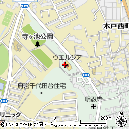 ウエルシア薬局　河内長野千代田店周辺の地図
