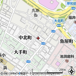 大阪府岸和田市中北町8-11周辺の地図