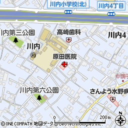 原田医院周辺の地図