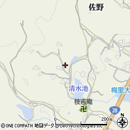 兵庫県淡路市佐野1852周辺の地図
