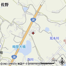 兵庫県淡路市佐野1629周辺の地図