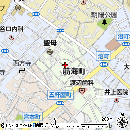 大阪府岸和田市筋海町周辺の地図