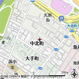 大阪府岸和田市中北町9-8周辺の地図