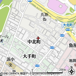 大阪府岸和田市中北町9-15周辺の地図