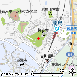 奈良県高市郡明日香村越周辺の地図