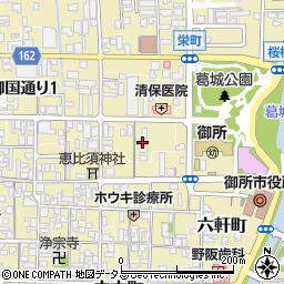 奈良県御所市ＪＲ御所駅前通り106-1周辺の地図