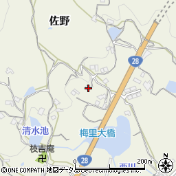 兵庫県淡路市佐野1750周辺の地図