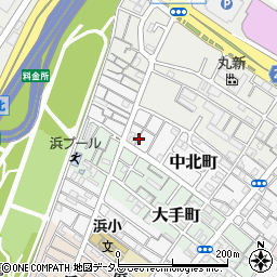 大阪府岸和田市中北町12周辺の地図