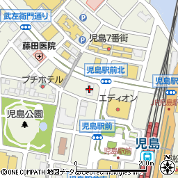シュープラザ児島駅前店周辺の地図