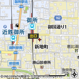 奈良県御所市ＪＲ御所駅前通り164周辺の地図