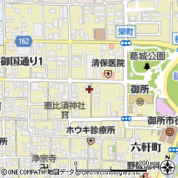 奈良県御所市ＪＲ御所駅前通り109周辺の地図