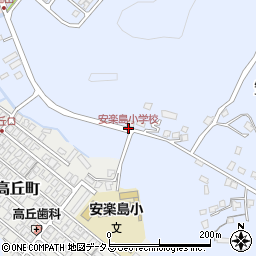 安楽島小学校周辺の地図