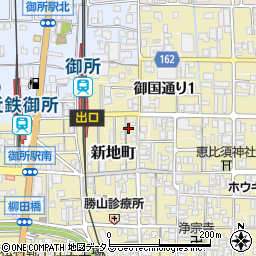 奈良県御所市ＪＲ御所駅前通り1056-2周辺の地図