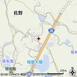 兵庫県淡路市佐野1742周辺の地図