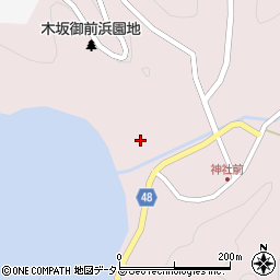長崎県対馬市峰町木坂16周辺の地図