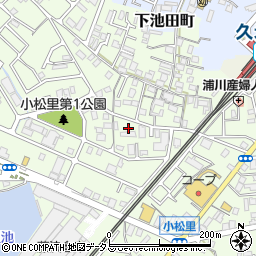 大阪府岸和田市小松里町500周辺の地図
