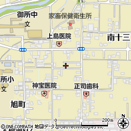 奈良県御所市御門町周辺の地図