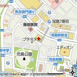 ファッションセンターしまむら児島店周辺の地図