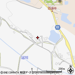 広島県東広島市志和町冠1106周辺の地図
