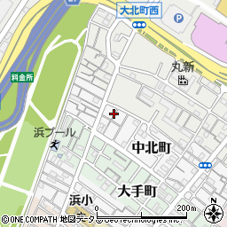 大阪府岸和田市中北町11周辺の地図