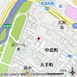 大阪府岸和田市中北町11周辺の地図