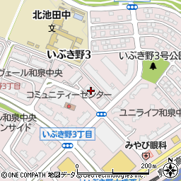 ガーデンコート和泉中央２号棟周辺の地図