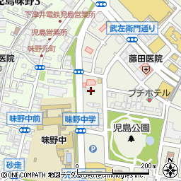 株式会社青鴉　岡山営業所周辺の地図
