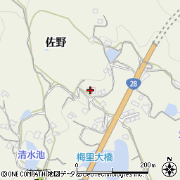 兵庫県淡路市佐野1752周辺の地図