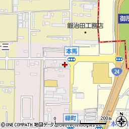 デイリーヤマザキ御所茅原店周辺の地図