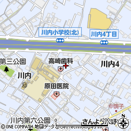 広島県広島市安佐南区川内周辺の地図