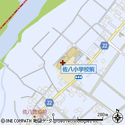 伊勢市立佐八小学校周辺の地図